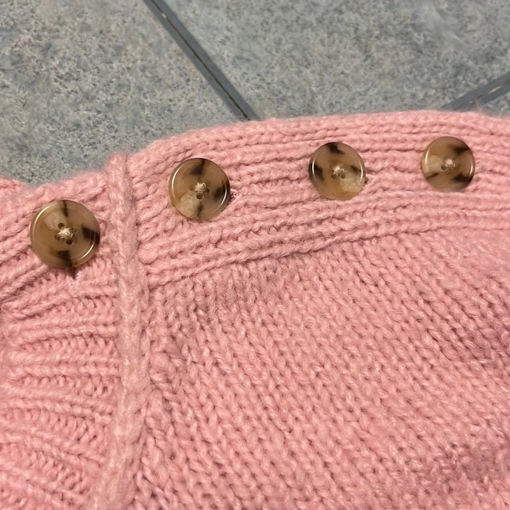 J. Crew pink alpaca wool sweater NWT